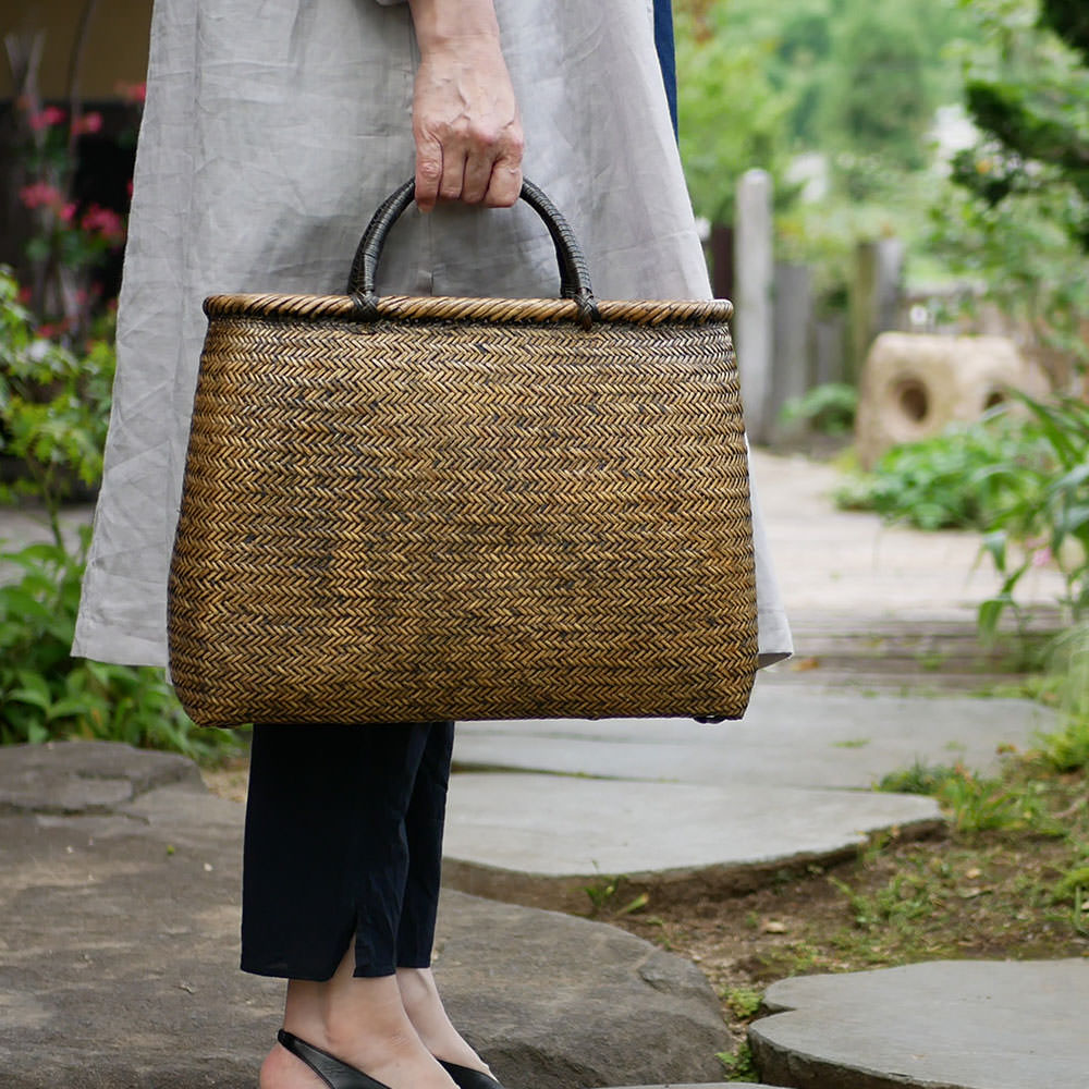 籐横網代編みトートバッグ 竹巧彩 公式ウェブサイトｰ竹のバッグ・財布・小物