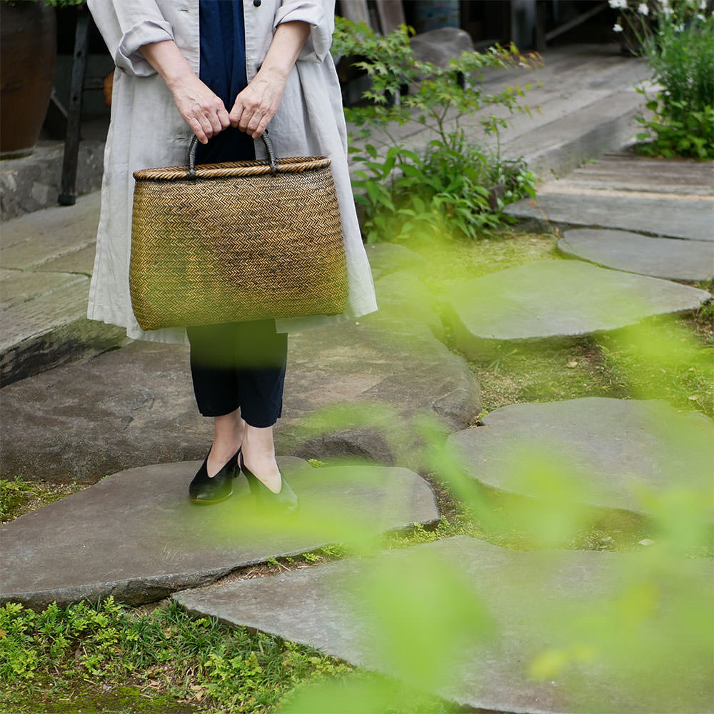 籐横網代編みトートバッグ | 竹巧彩 | 公式ウェブサイトｰ竹のバッグ 