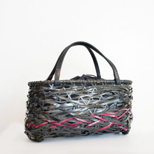 竹のやたら編み（黒×赤）