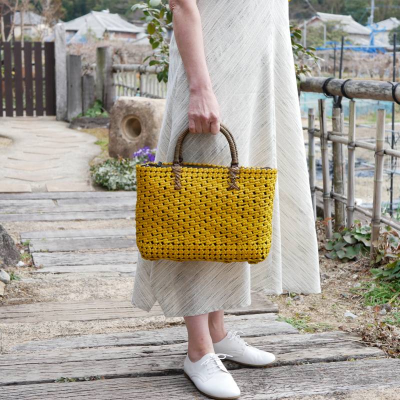 透かし石畳編みバッグ | 竹巧彩 | 公式ウェブサイトｰ竹のバッグ・財布・小物