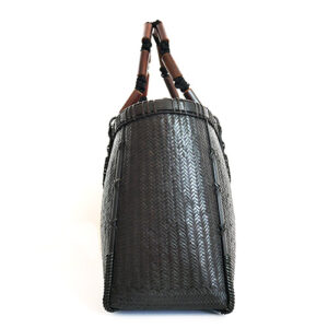 竹網代編みバッグ