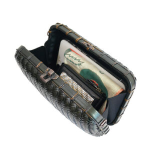 竹のスマホショルダー タテヨコ網代編み