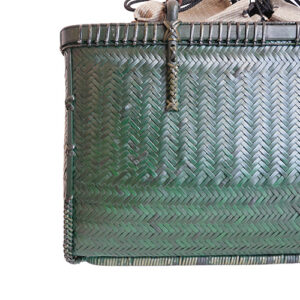 網代編み 竹カゴバッグ 横長