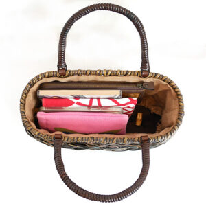 やたら×ござ目バッグ