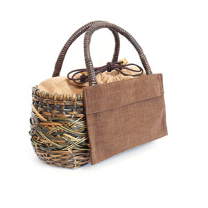 やたら×ござ目バッグ