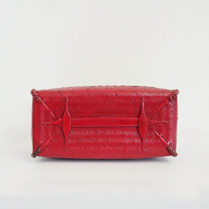 竹網代編みバッグ