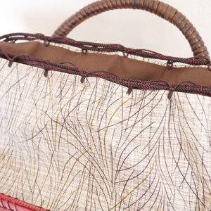 竹網代編みバッグ