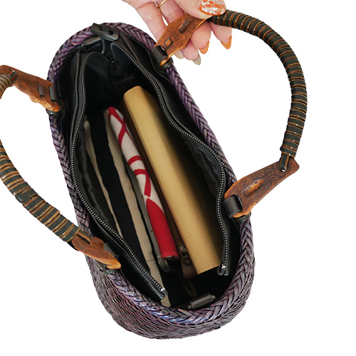 P1260858 石畳編みバッグ