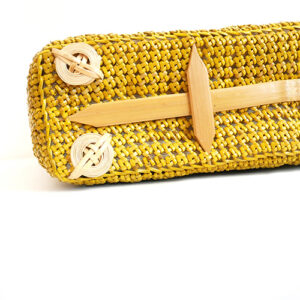 石畳編みボーダーバッグ