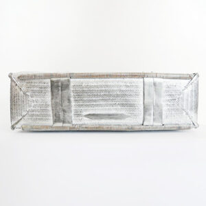 竹 交色波網代編みバッグ