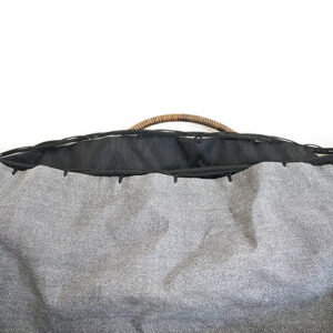 竹 交色波網代編みバッグ