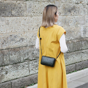 竹のスマホショルダー タテヨコ網代編み