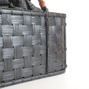 竹寄せ四つ目編みハンドバッグ