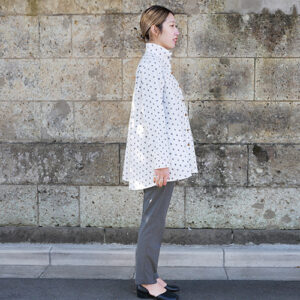 久留米絣ピンタックブラウス・ドット