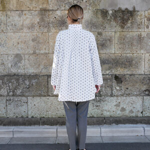 久留米絣ピンタックブラウス・ドット