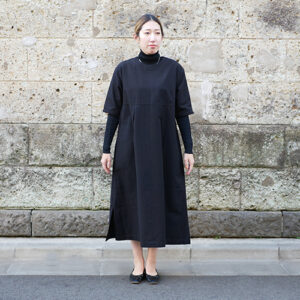 久留米絣タックワンピース