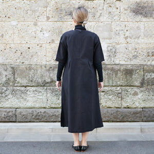 久留米絣タックワンピース