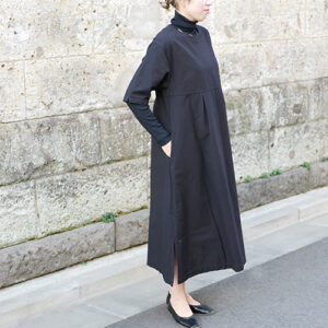 久留米絣タックワンピース