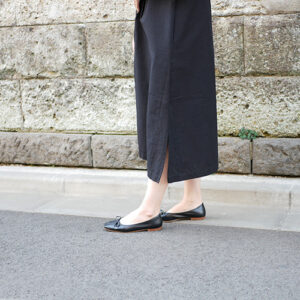 久留米絣タックワンピース