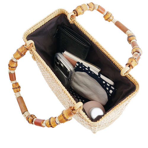 P1270638 網代編み竹籠バッグ(ナチュラル)