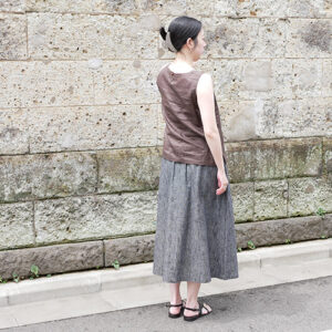 久留米絣のスカート