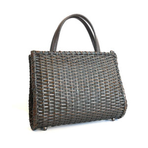 籐のござ目編み野遊びバッグ